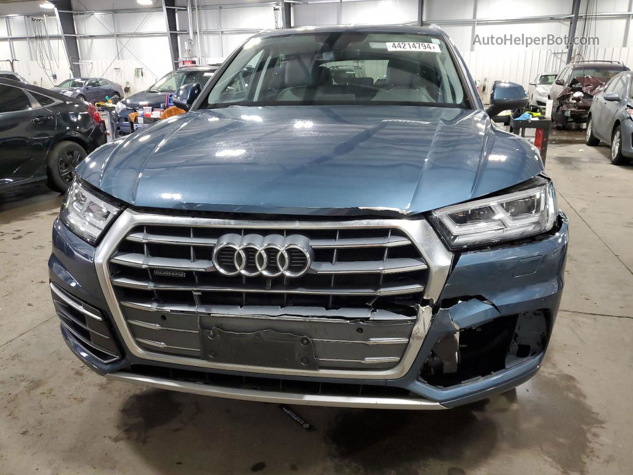 2018 Audi Q5 Premium Plus Синий vin: WA1BNAFY6J2233622