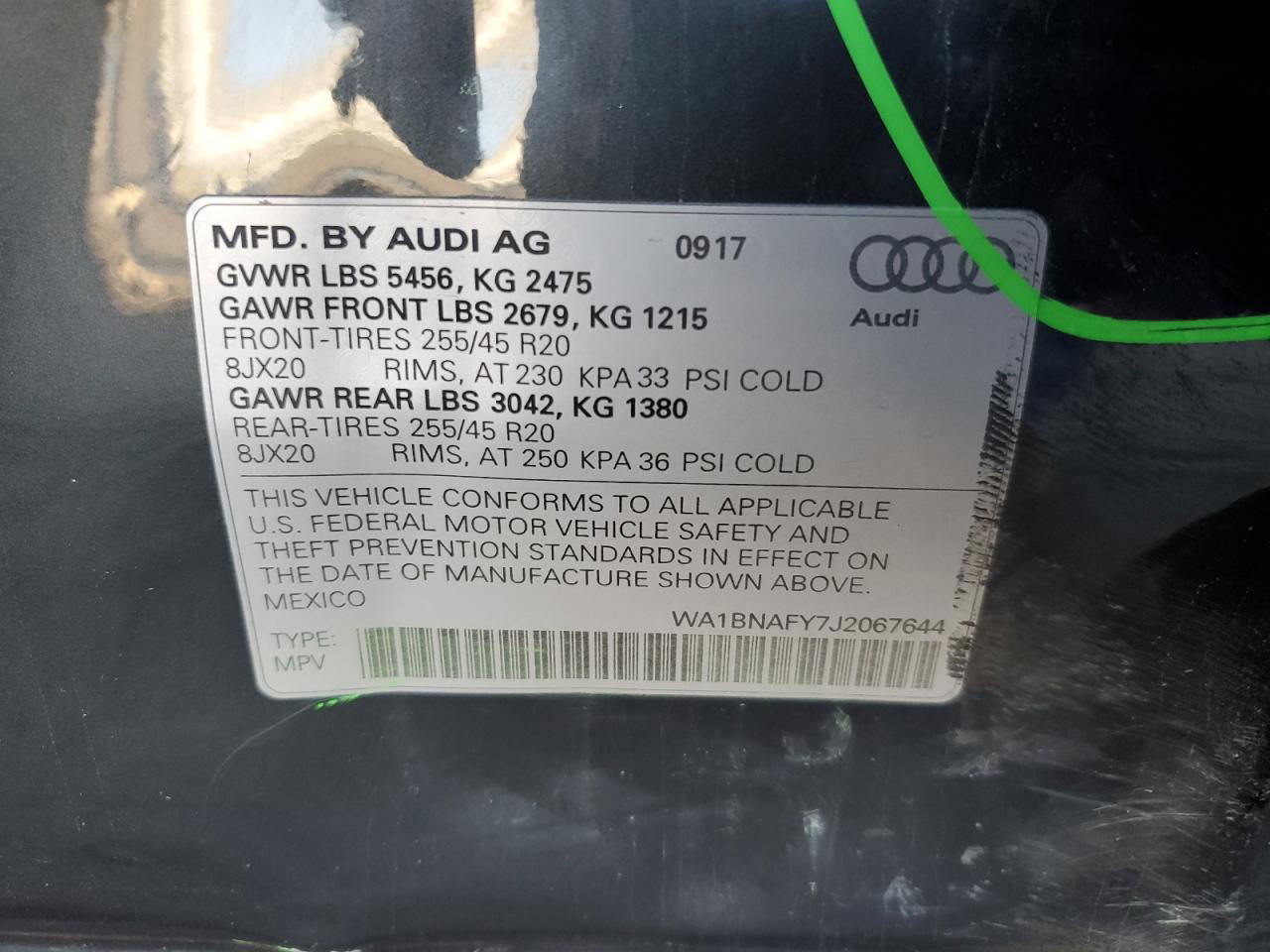 2018 Audi Q5 Premium Plus Gray vin: WA1BNAFY7J2067644