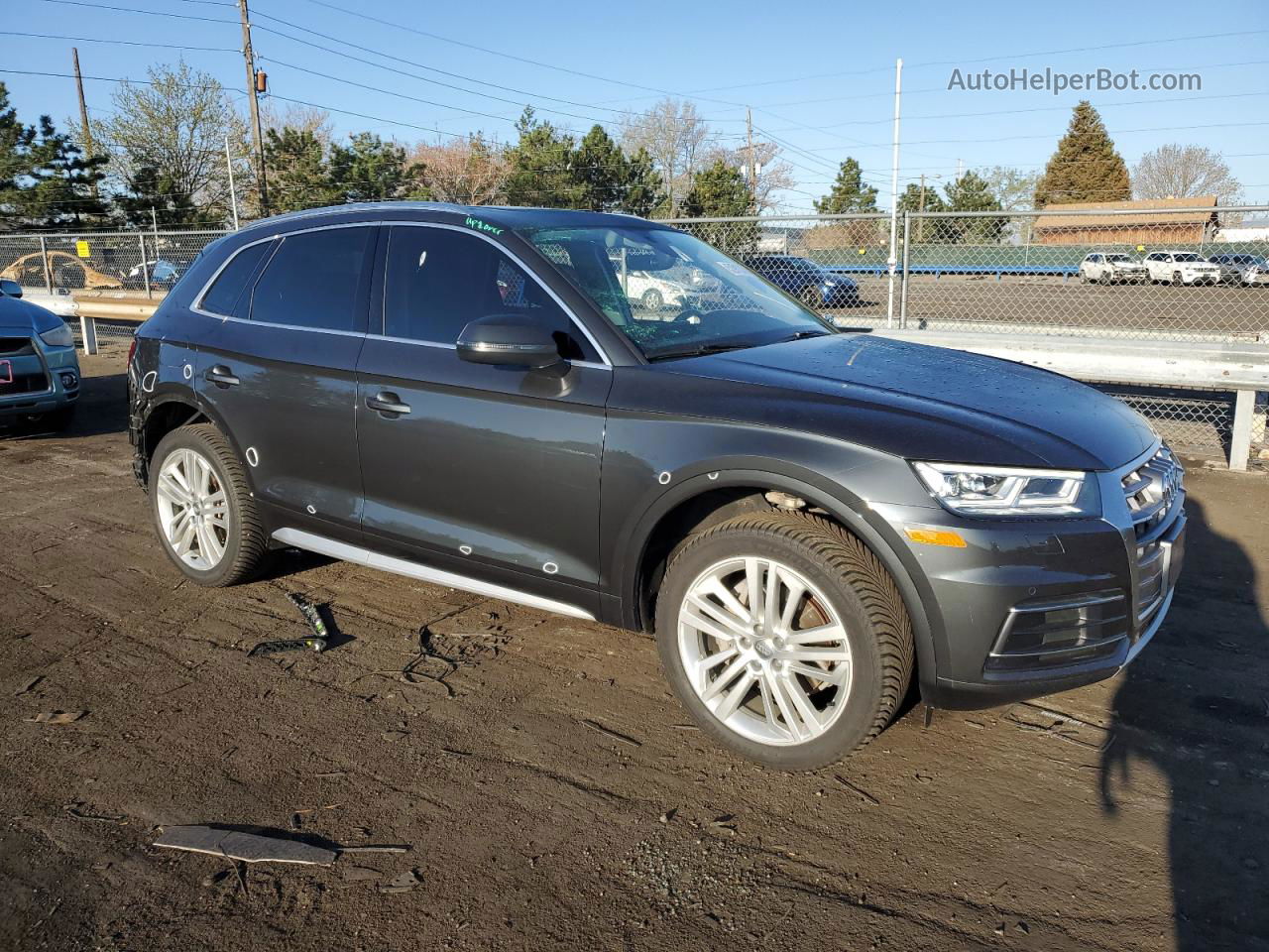 2018 Audi Q5 Premium Plus Gray vin: WA1BNAFY7J2067644