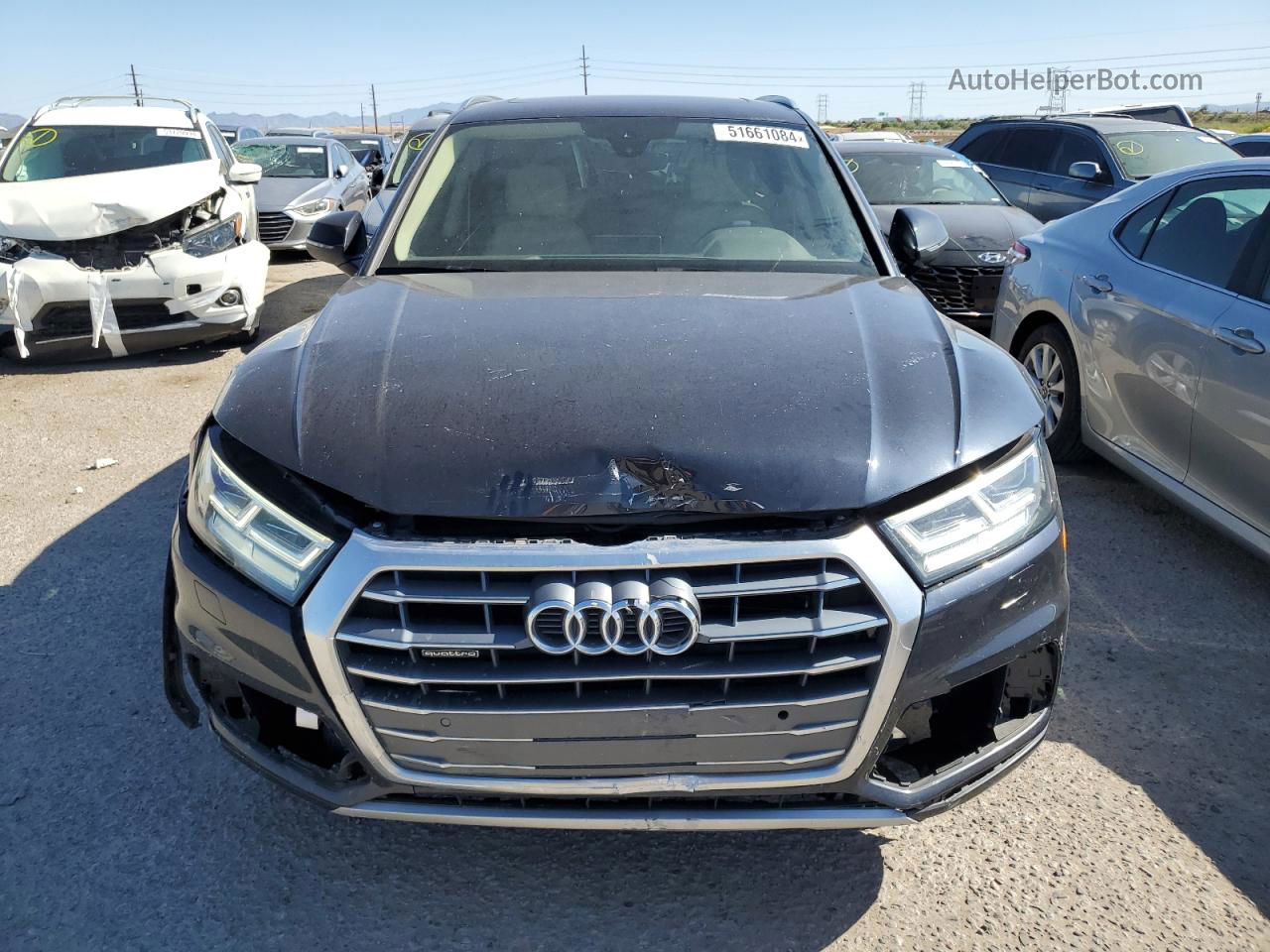 2018 Audi Q5 Premium Plus Blue vin: WA1BNAFY7J2076411