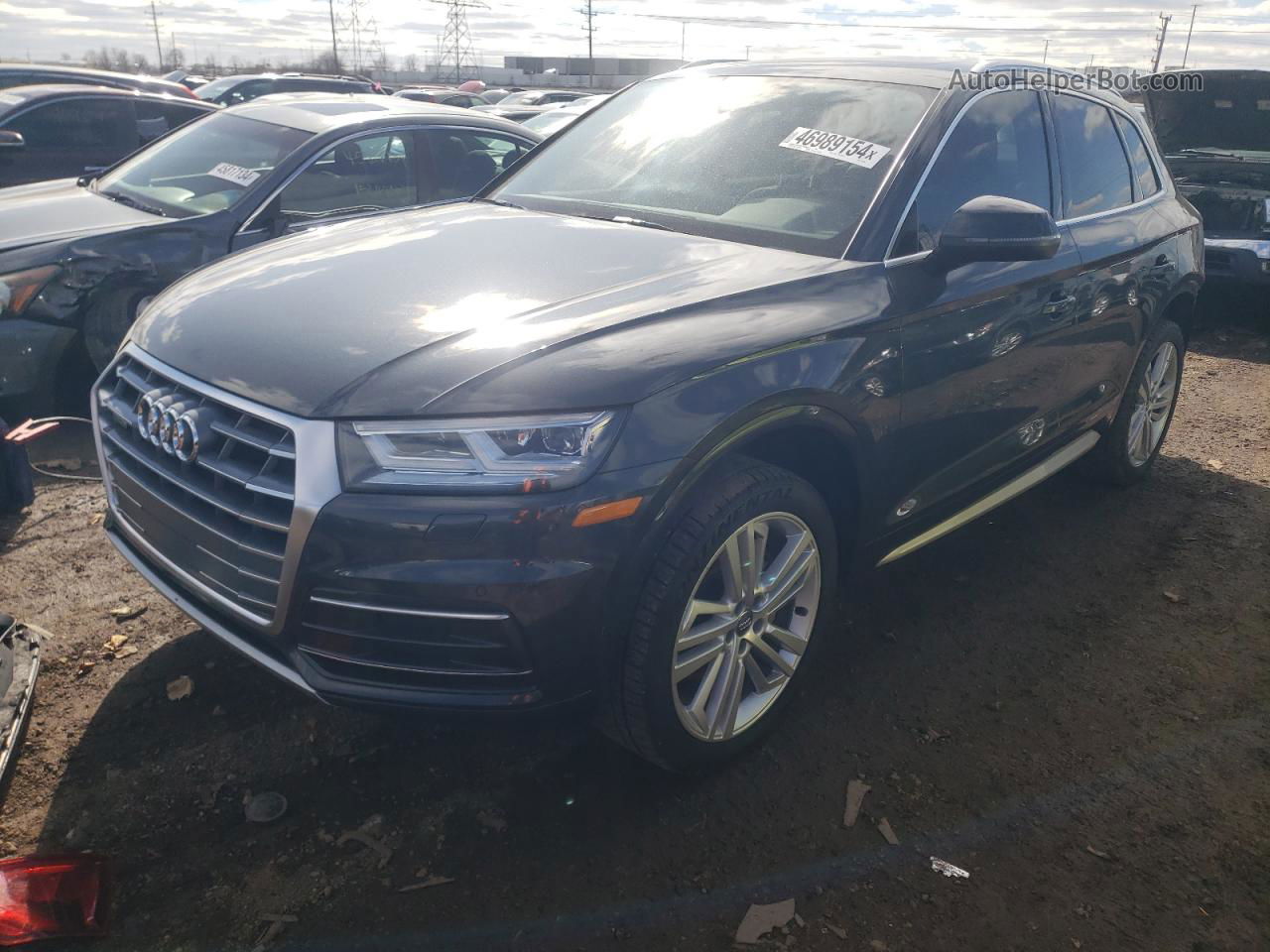 2018 Audi Q5 Premium Plus Угольный vin: WA1BNAFY7J2102750