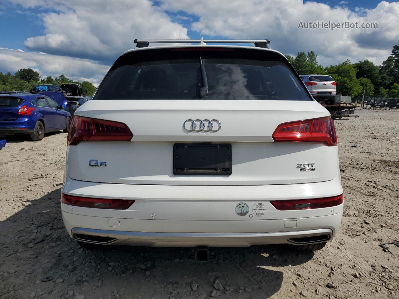 2018 Audi Q5 Premium Plus White vin: WA1BNAFY7J2133254