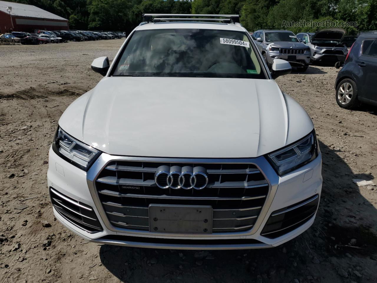 2018 Audi Q5 Premium Plus White vin: WA1BNAFY7J2133254