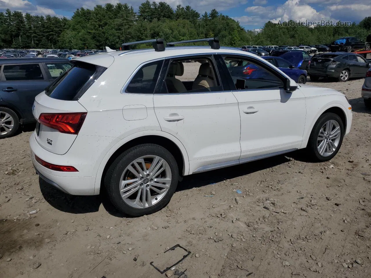 2018 Audi Q5 Premium Plus White vin: WA1BNAFY7J2133254