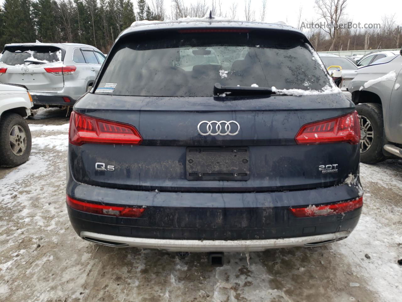 2018 Audi Q5 Premium Plus Синий vin: WA1BNAFY7J2133528