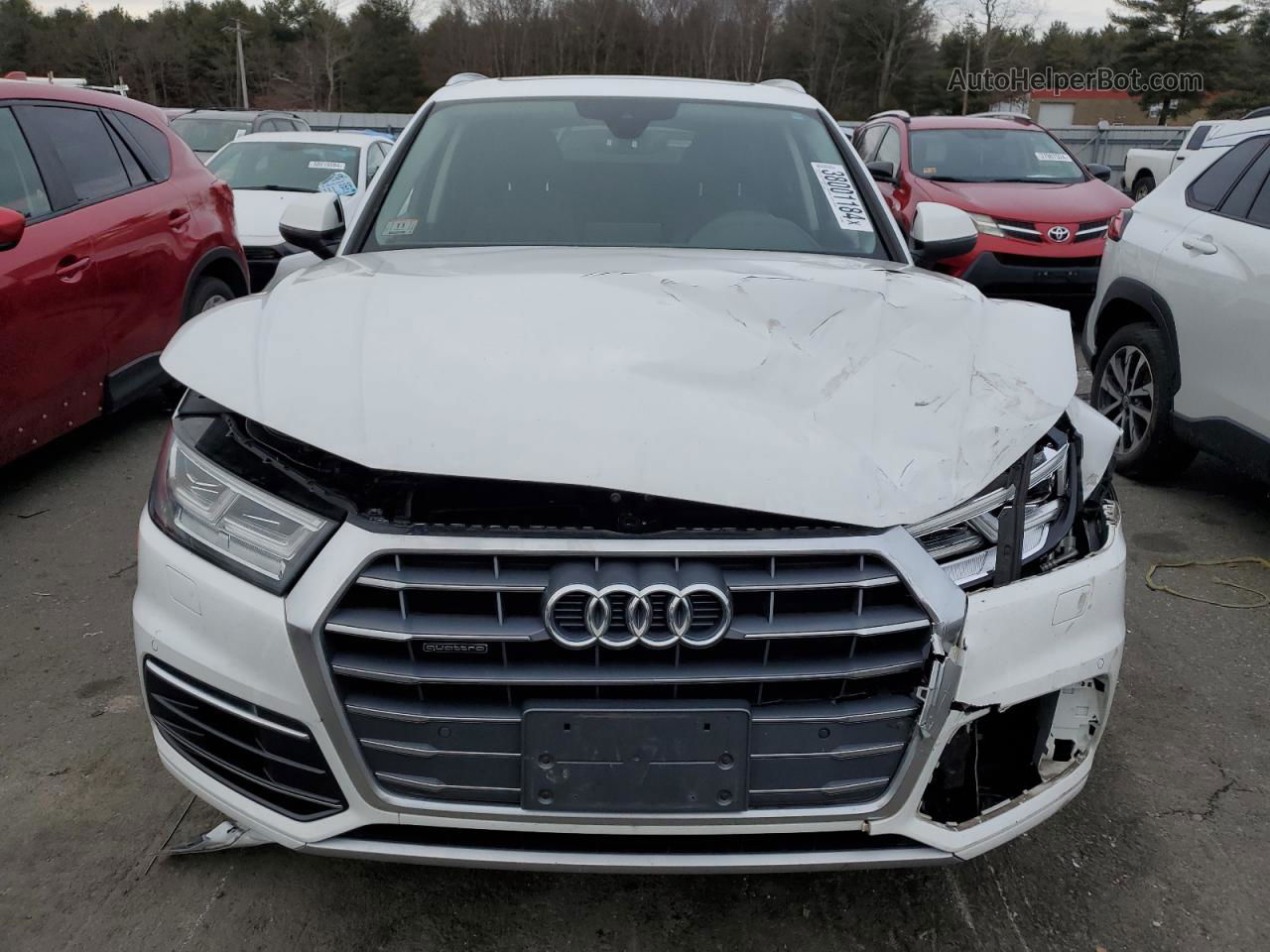 2018 Audi Q5 Premium Plus Белый vin: WA1BNAFY7J2136283