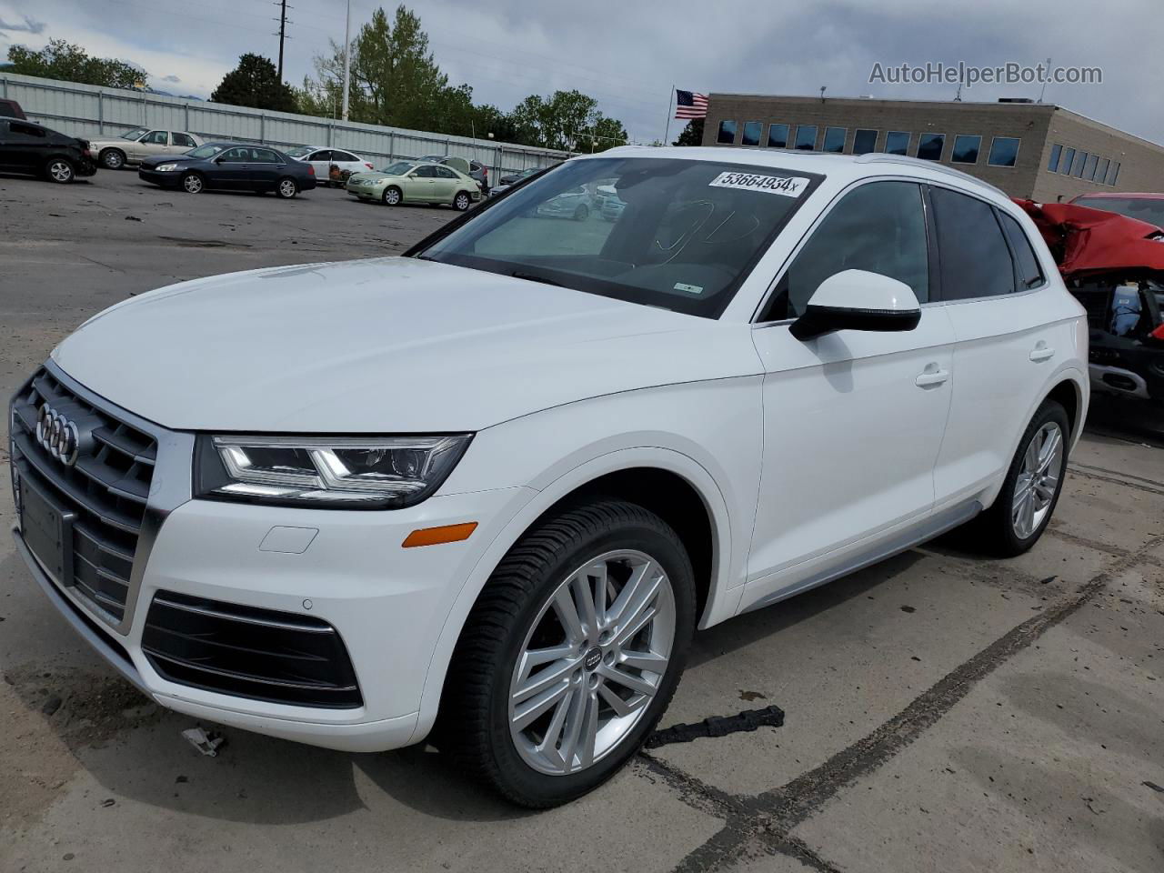 2018 Audi Q5 Premium Plus White vin: WA1BNAFY7J2145047