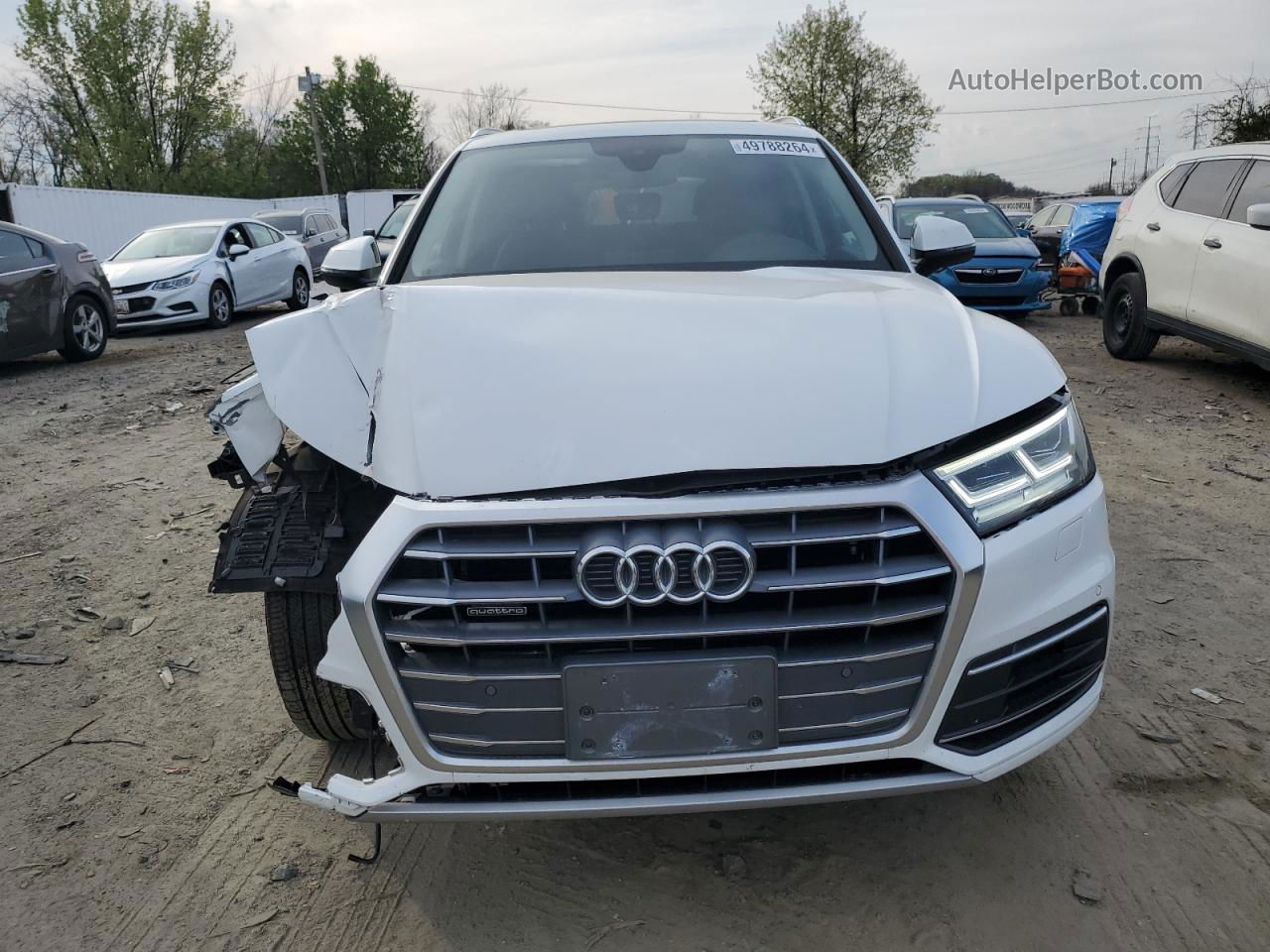 2018 Audi Q5 Premium Plus White vin: WA1BNAFY7J2157103