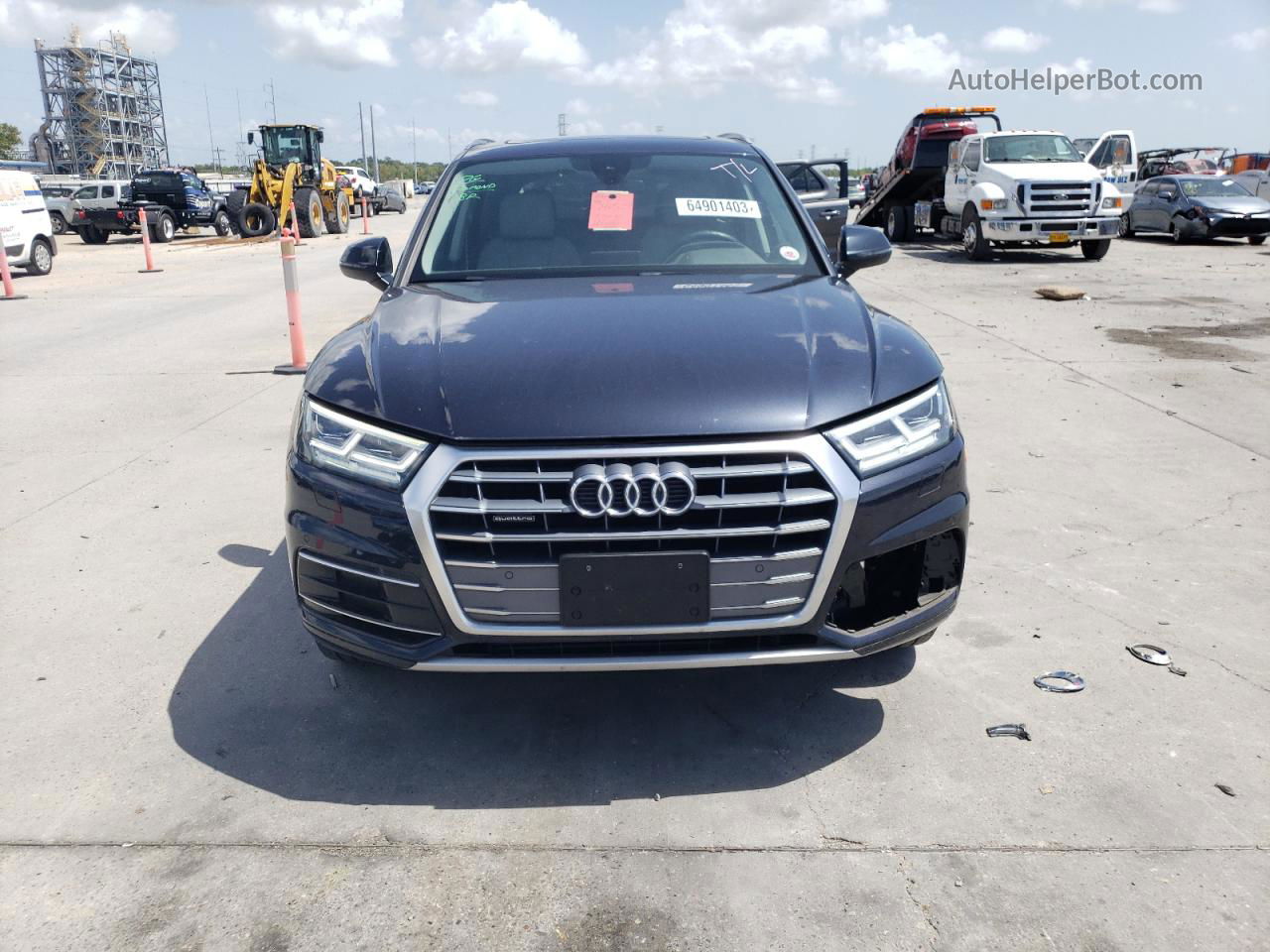 2018 Audi Q5 Premium Plus Синий vin: WA1BNAFY7J2211533