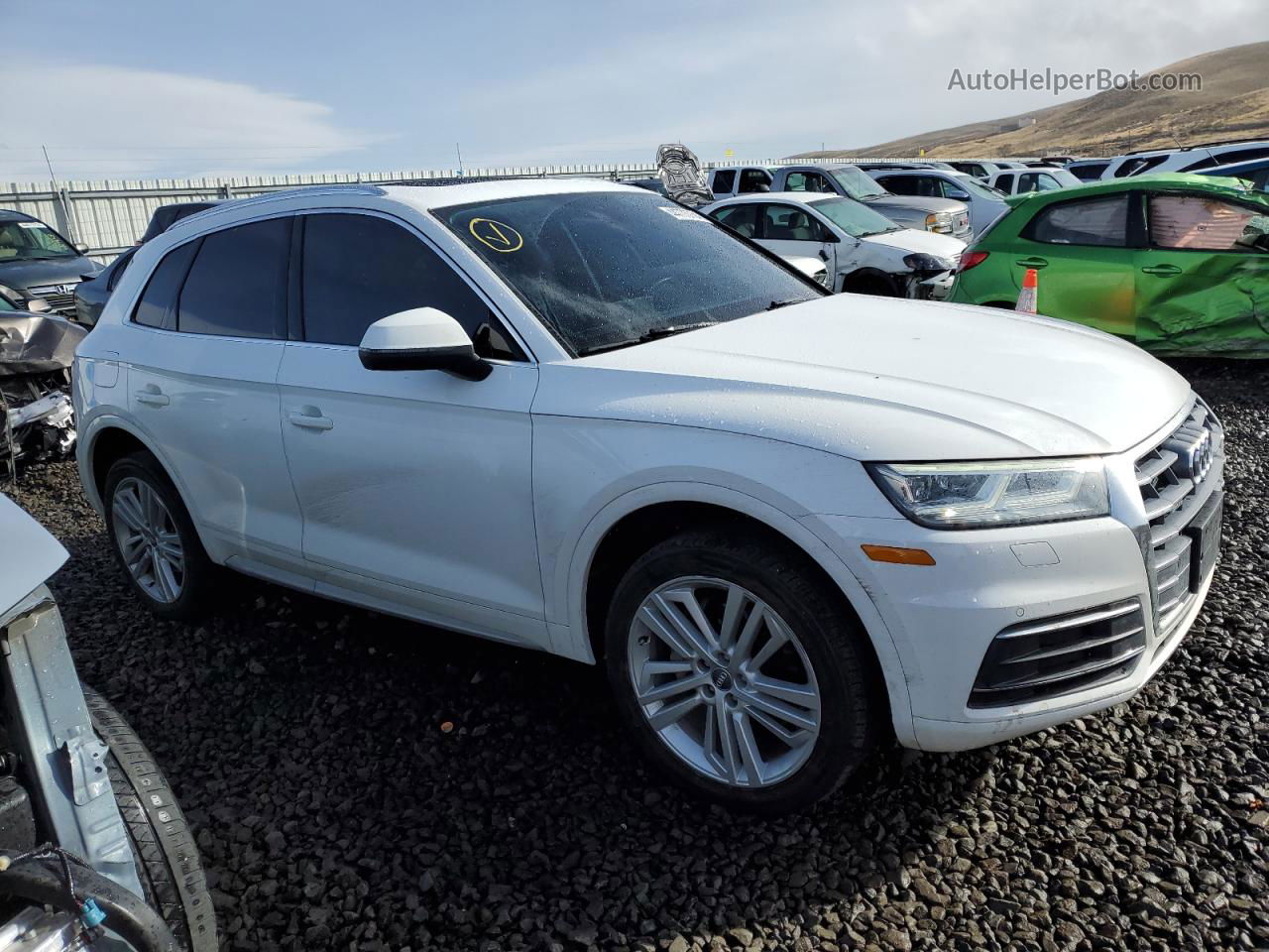 2018 Audi Q5 Premium Plus White vin: WA1BNAFY7J2215453