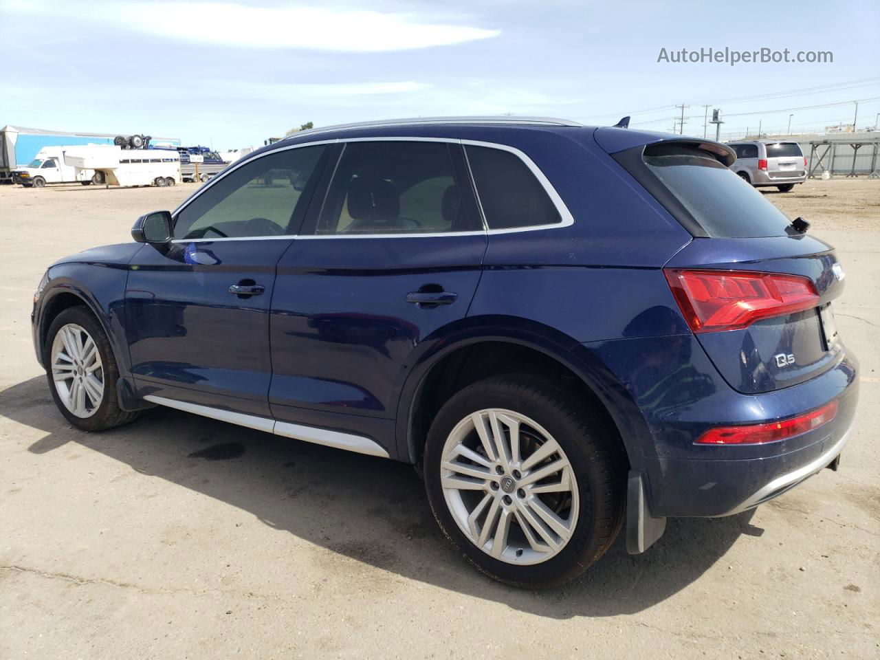 2018 Audi Q5 Premium Plus Blue vin: WA1BNAFY7J2232205