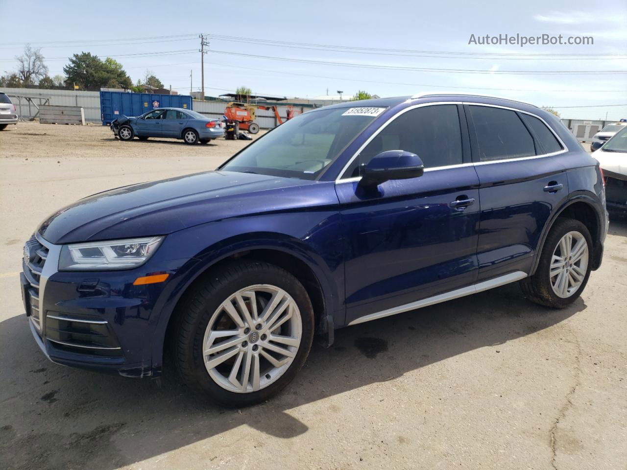 2018 Audi Q5 Premium Plus Blue vin: WA1BNAFY7J2232205