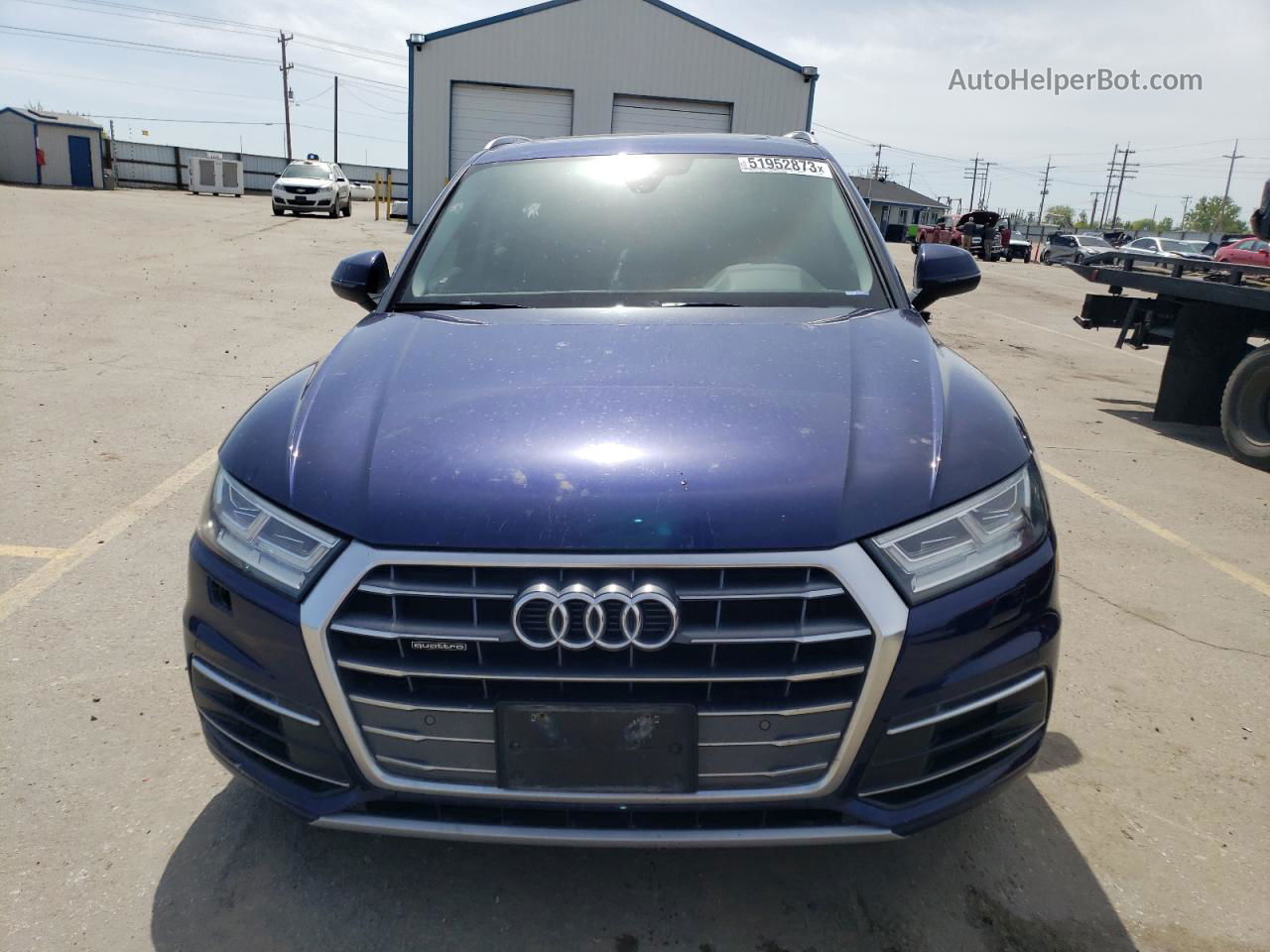 2018 Audi Q5 Premium Plus Синий vin: WA1BNAFY7J2232205