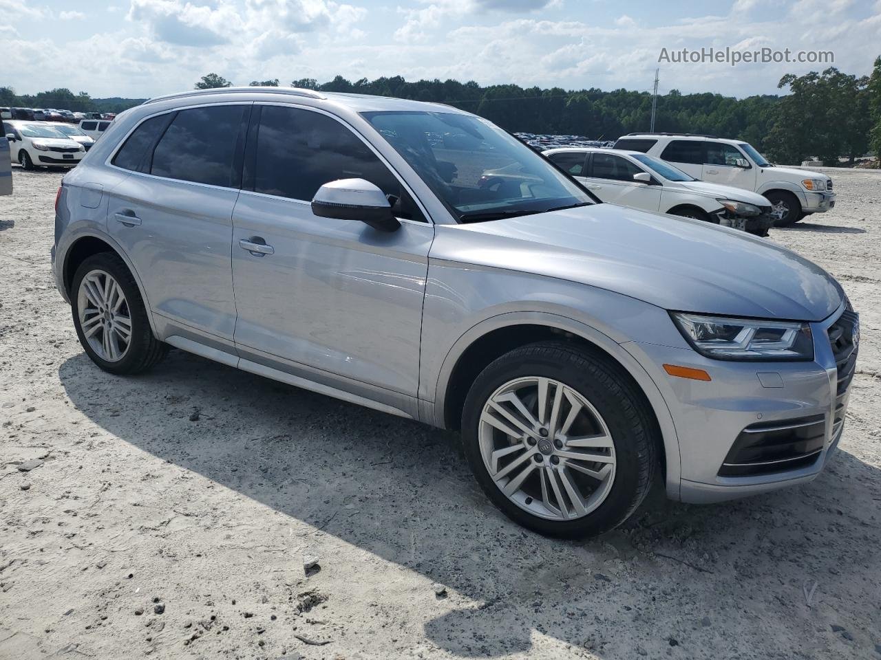 2018 Audi Q5 Premium Plus Silver vin: WA1BNAFY7J2237842