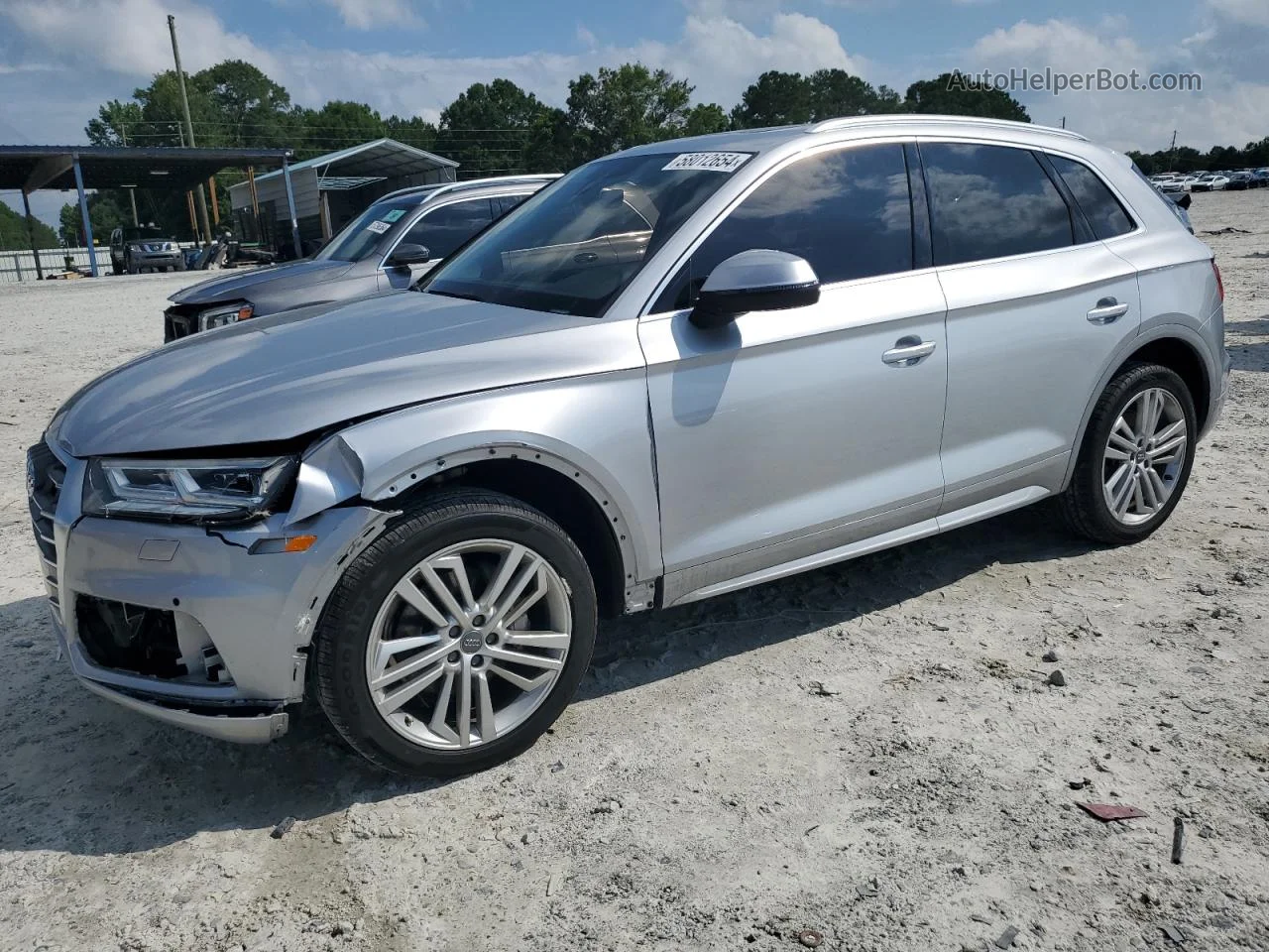 2018 Audi Q5 Premium Plus Silver vin: WA1BNAFY7J2237842