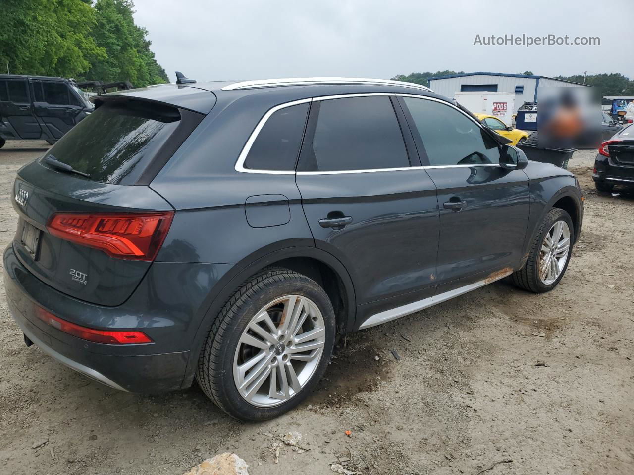 2018 Audi Q5 Premium Plus Серый vin: WA1BNAFY8J2077728