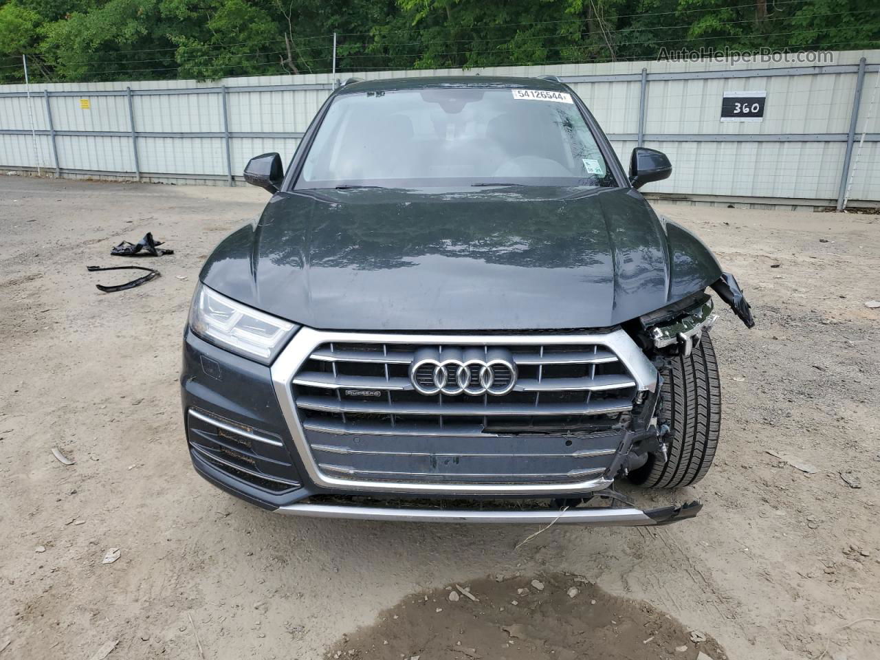 2018 Audi Q5 Premium Plus Gray vin: WA1BNAFY8J2077728