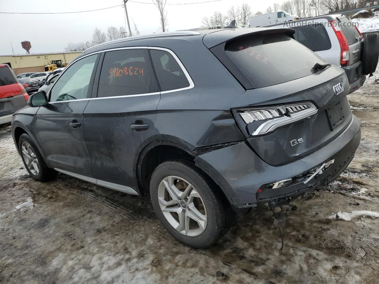 2018 Audi Q5 Premium Plus Серый vin: WA1BNAFY8J2182608