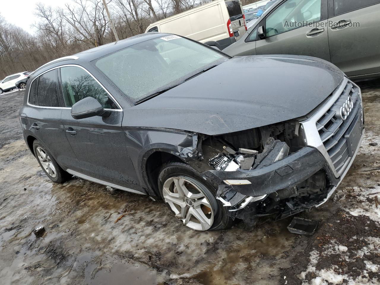 2018 Audi Q5 Premium Plus Серый vin: WA1BNAFY8J2182608