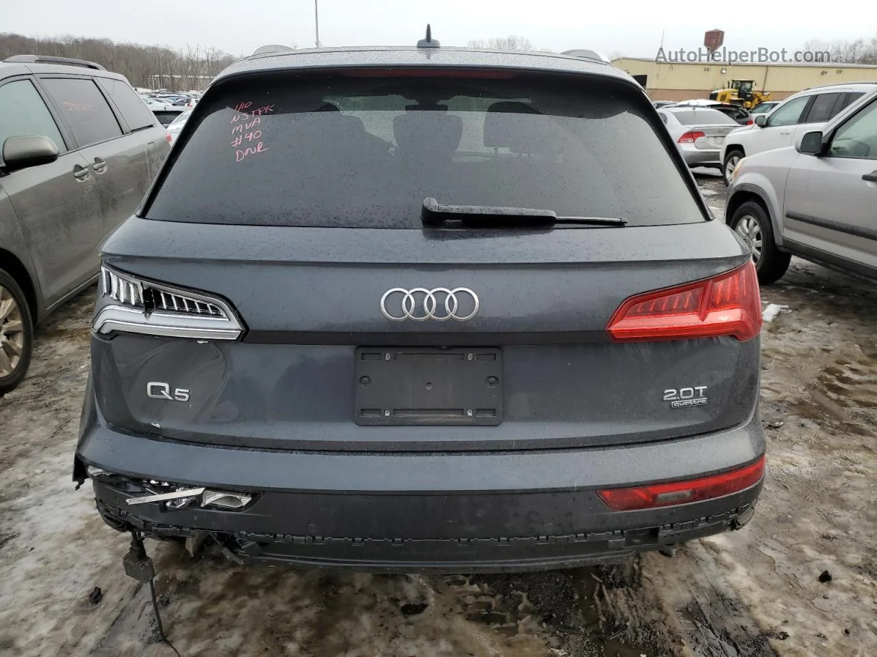 2018 Audi Q5 Premium Plus Серый vin: WA1BNAFY8J2182608