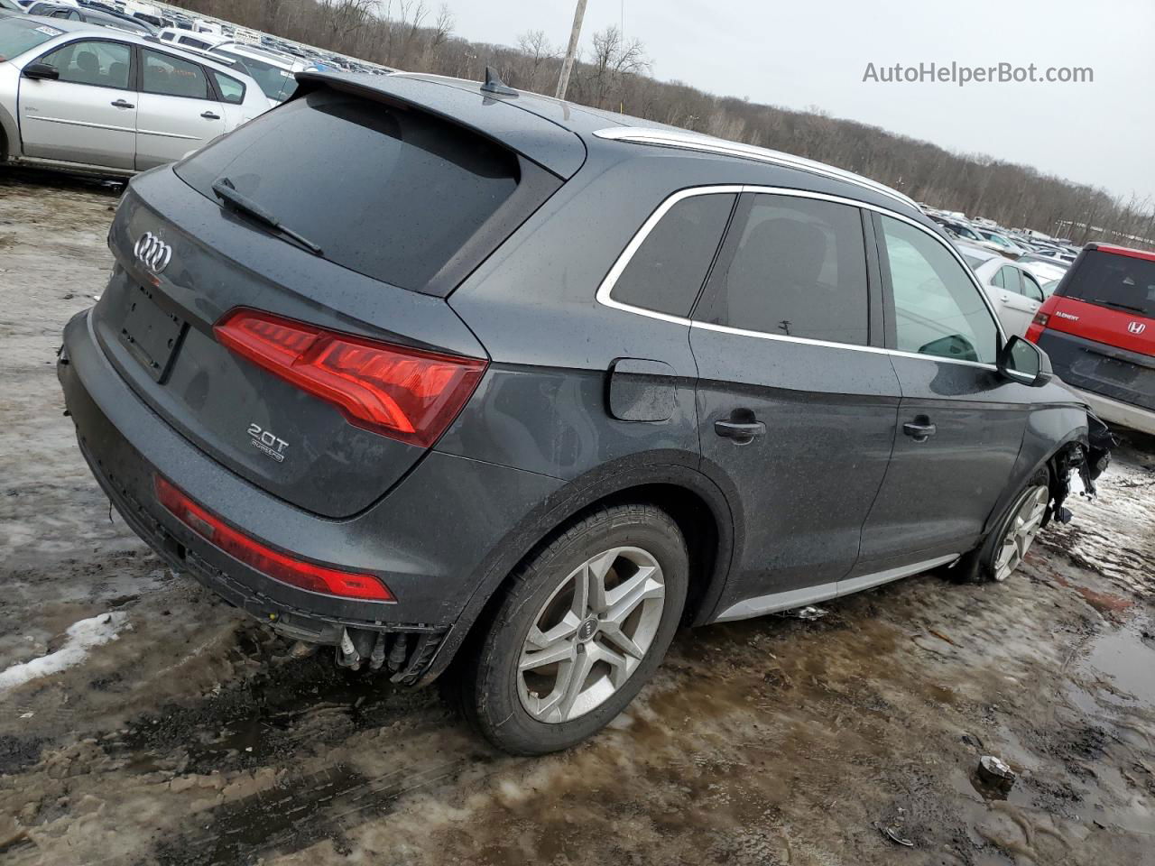 2018 Audi Q5 Premium Plus Серый vin: WA1BNAFY8J2182608