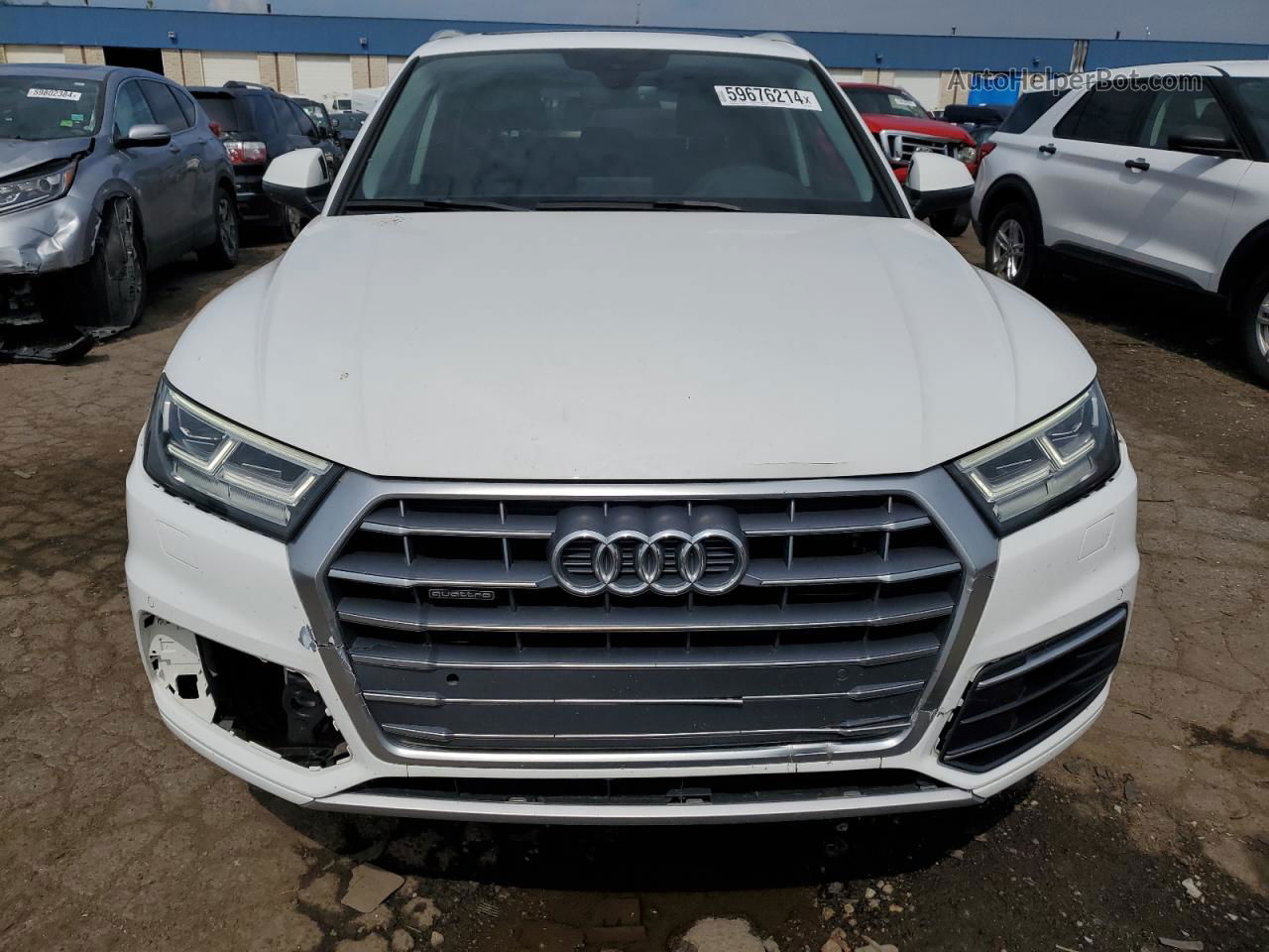 2018 Audi Q5 Premium Plus Белый vin: WA1BNAFY9J2007106