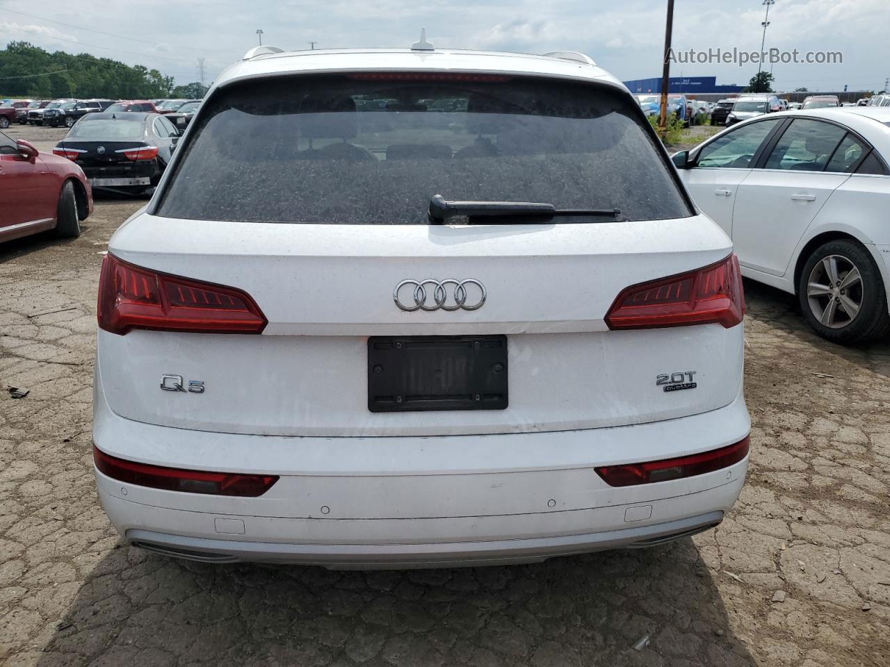 2018 Audi Q5 Premium Plus White vin: WA1BNAFY9J2007106