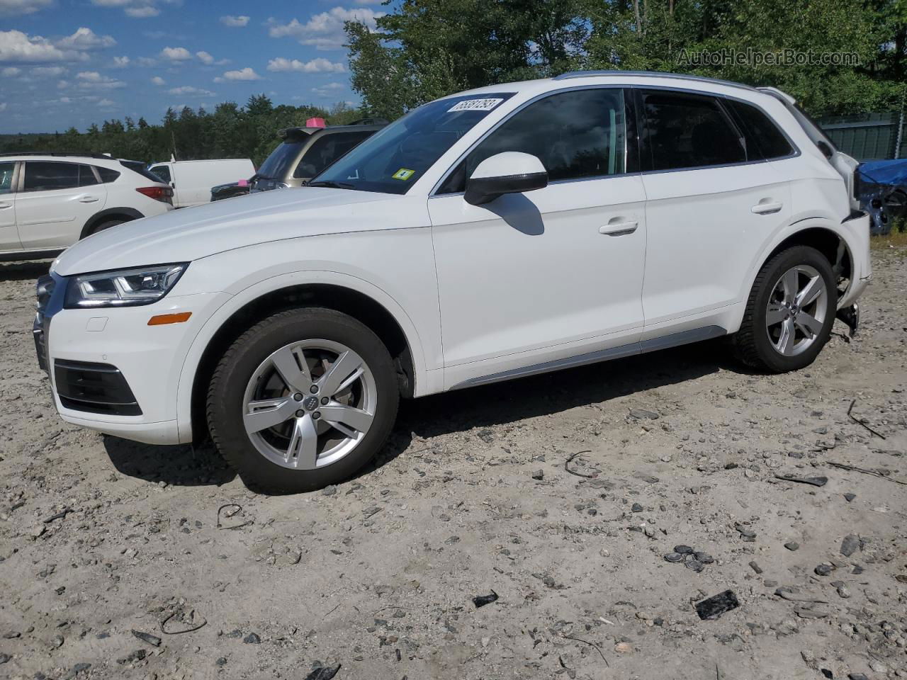 2018 Audi Q5 Premium Plus White vin: WA1BNAFY9J2038579