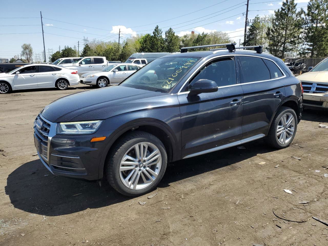 2018 Audi Q5 Premium Plus Синий vin: WA1BNAFY9J2044947