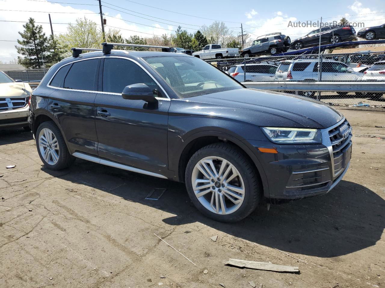 2018 Audi Q5 Premium Plus Синий vin: WA1BNAFY9J2044947