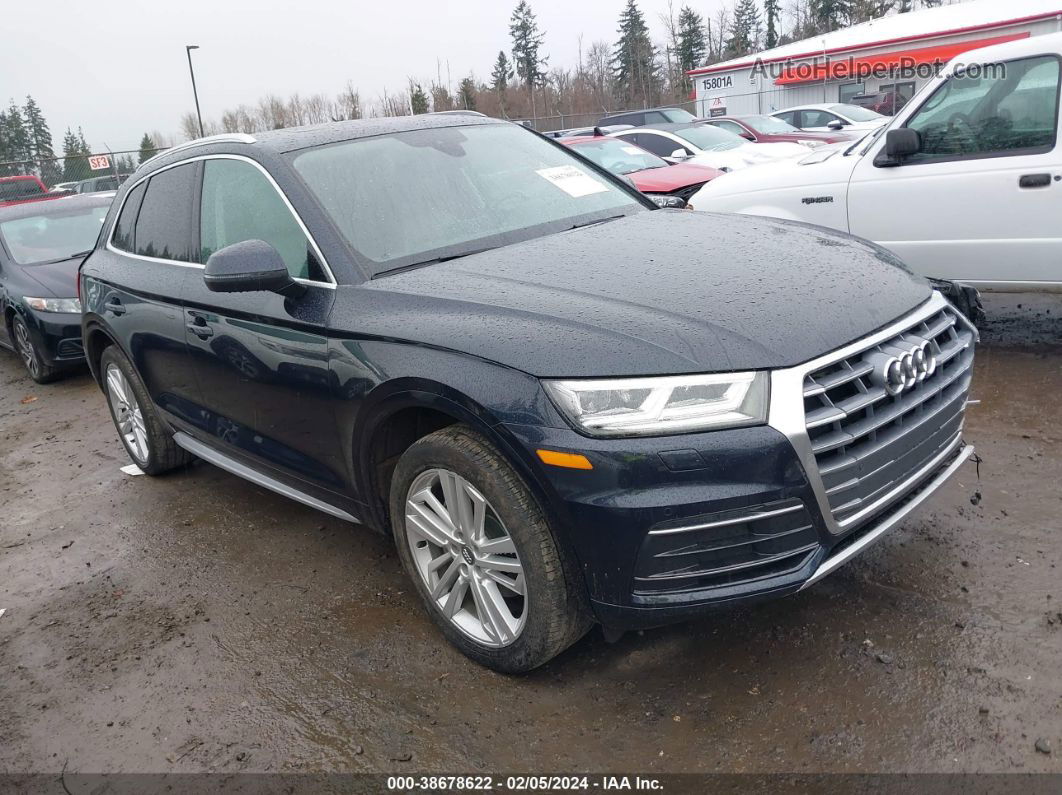 2018 Audi Q5 2.0t Premium/2.0t Tech Premium Синий vin: WA1BNAFY9J2064681