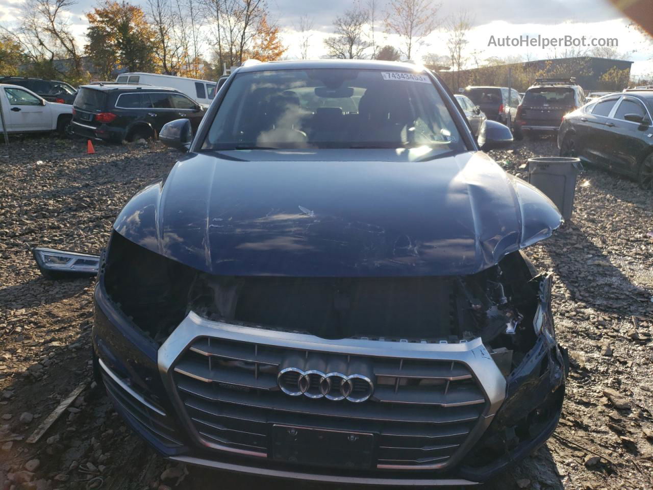 2018 Audi Q5 Premium Plus Blue vin: WA1BNAFY9J2097146