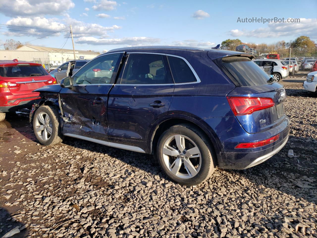 2018 Audi Q5 Premium Plus Синий vin: WA1BNAFY9J2097146