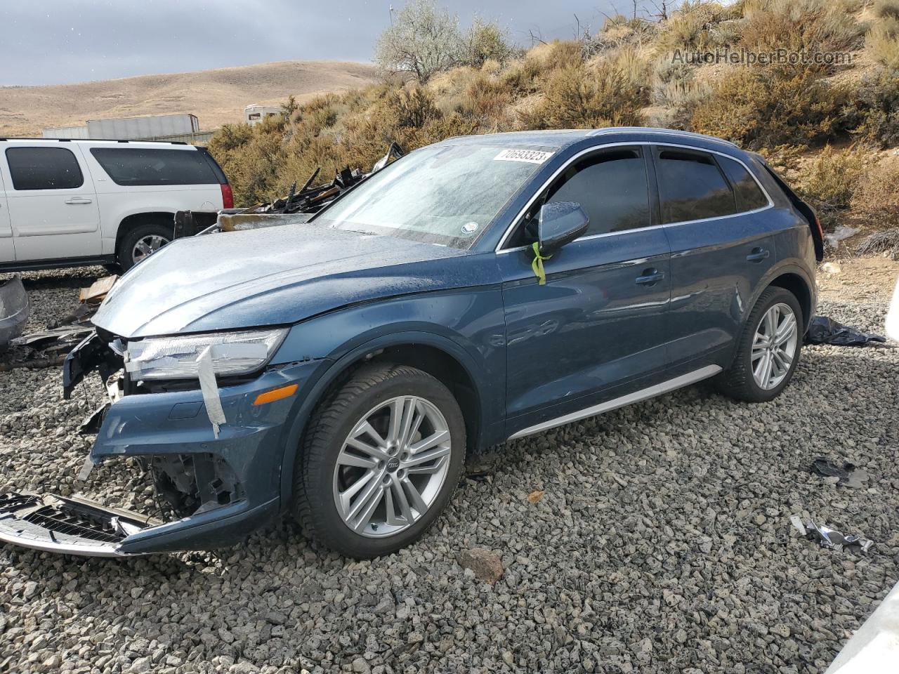 2018 Audi Q5 Premium Plus Blue vin: WA1BNAFY9J2198946