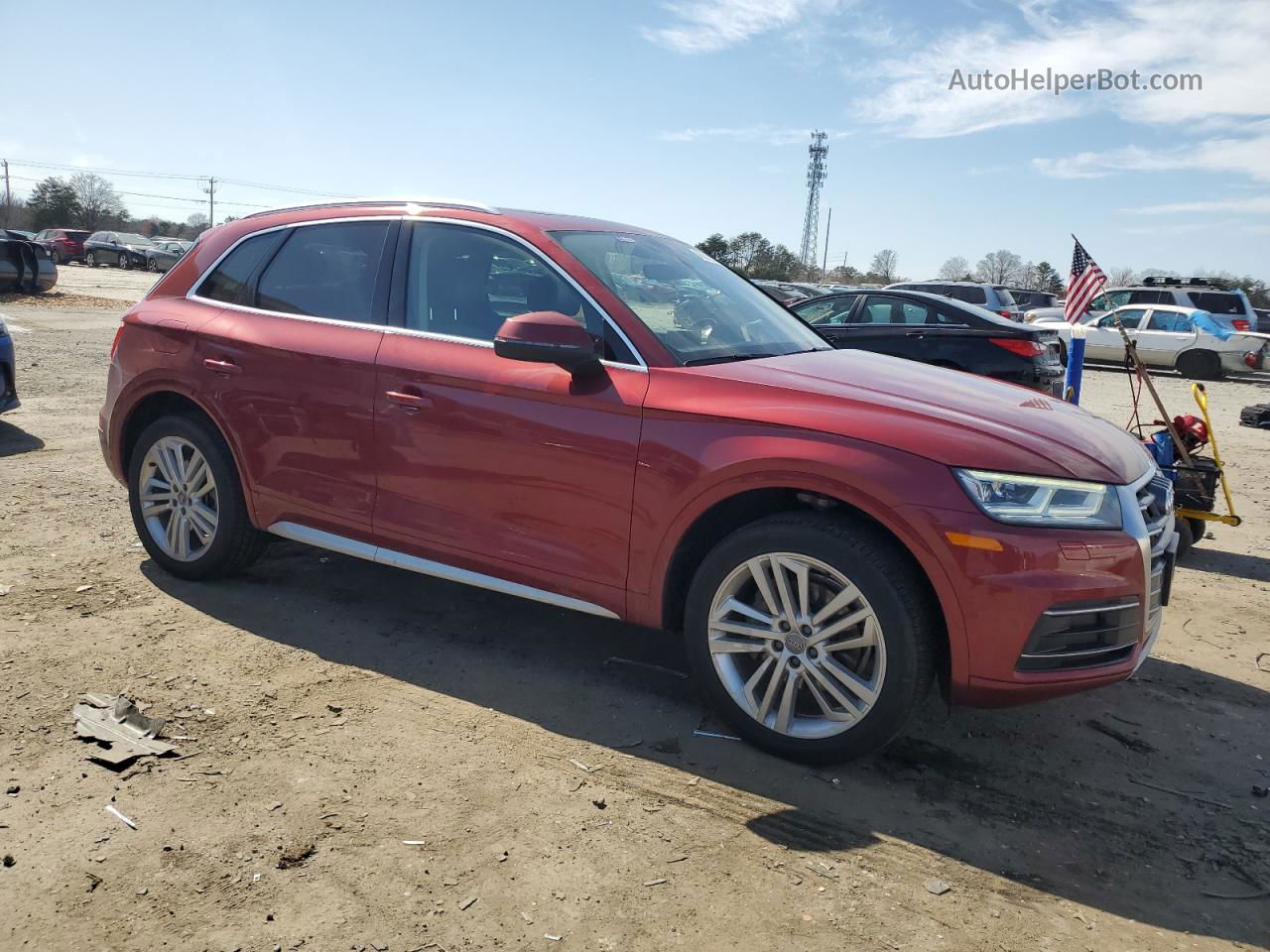 2018 Audi Q5 Premium Plus Red vin: WA1BNAFY9J2221223