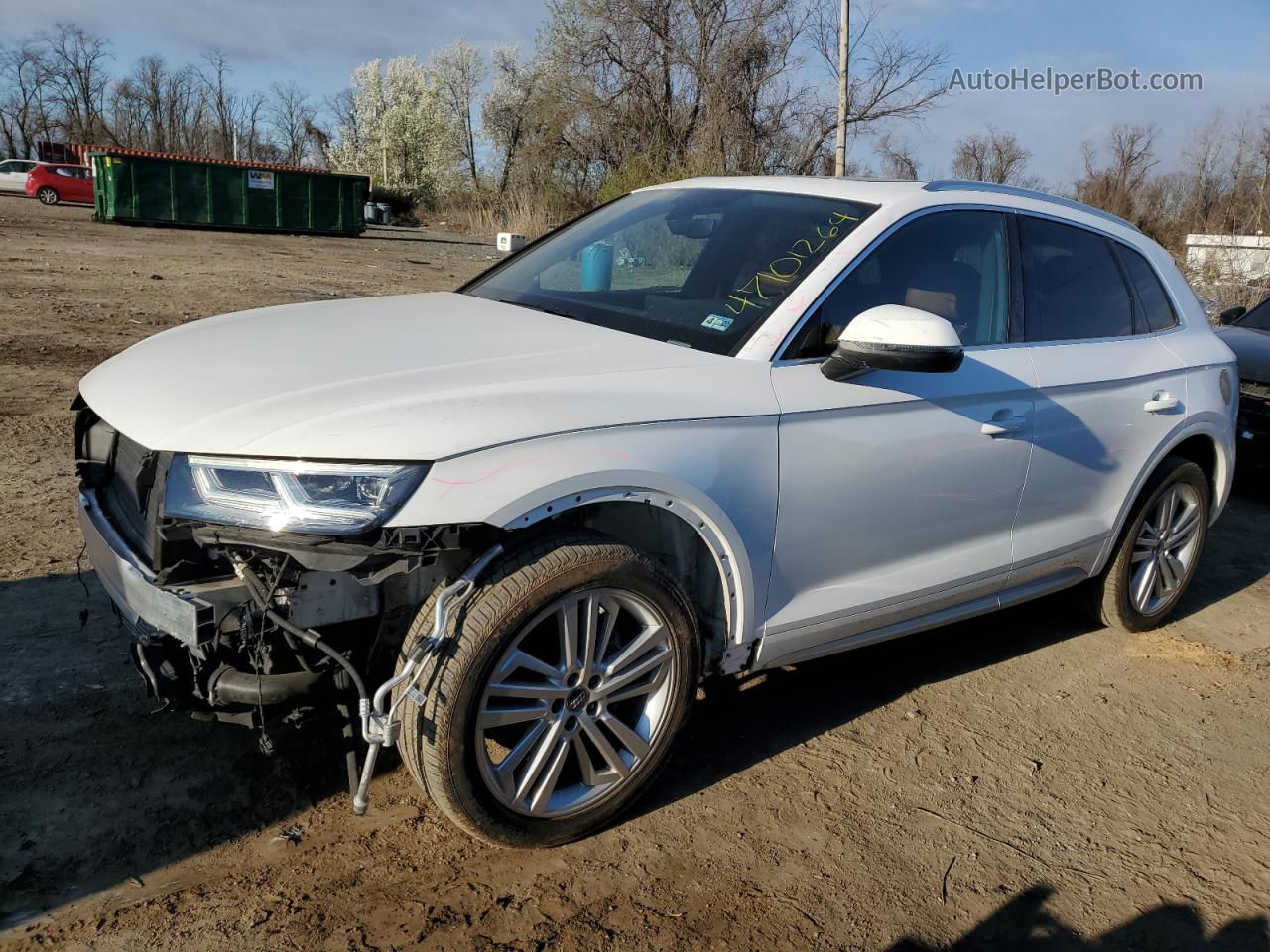 2018 Audi Q5 Premium Plus White vin: WA1BNAFY9J2240516