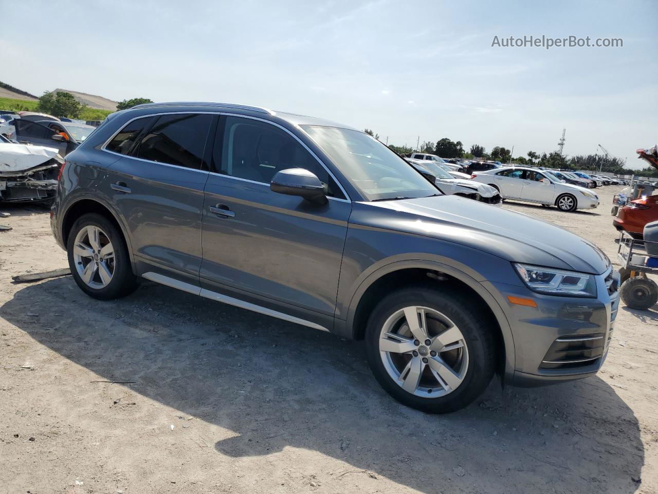 2018 Audi Q5 Premium Plus Gray vin: WA1BNAFYXJ2017921