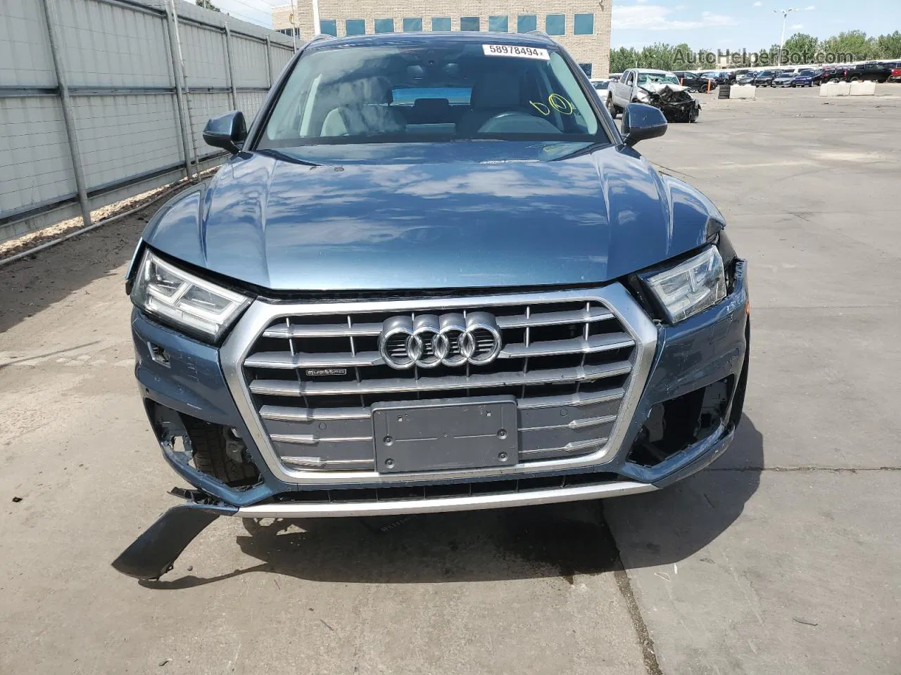 2018 Audi Q5 Premium Plus Blue vin: WA1BNAFYXJ2076838