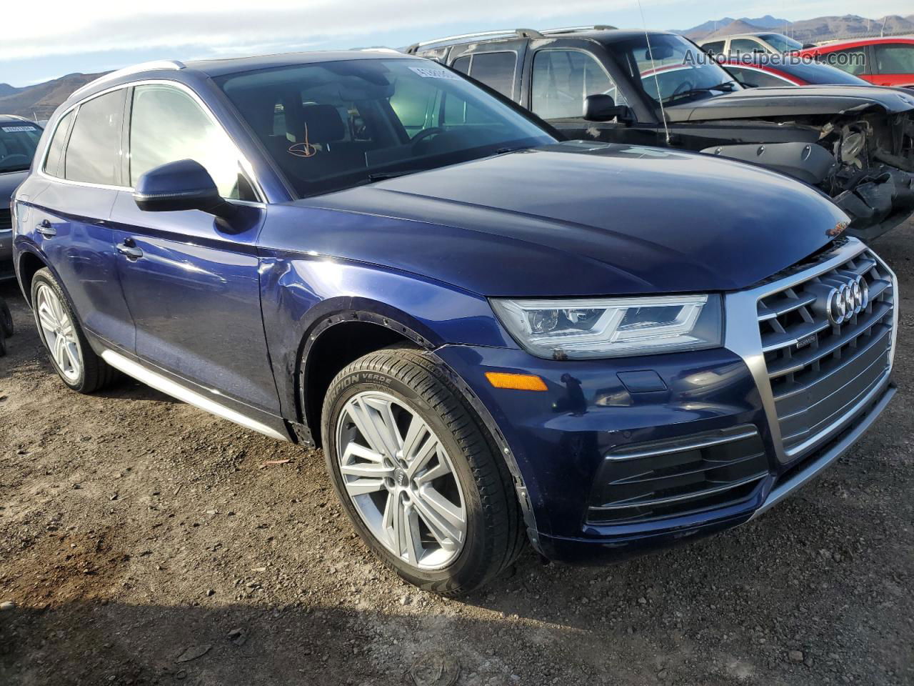 2018 Audi Q5 Premium Plus Blue vin: WA1BNAFYXJ2099567