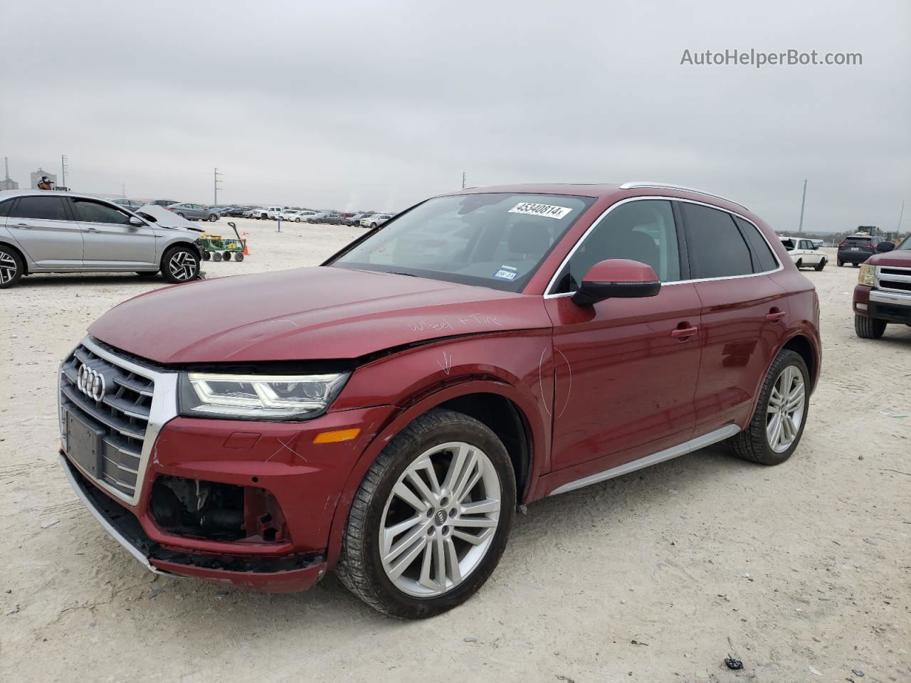 2018 Audi Q5 Premium Plus Red vin: WA1BNAFYXJ2103097