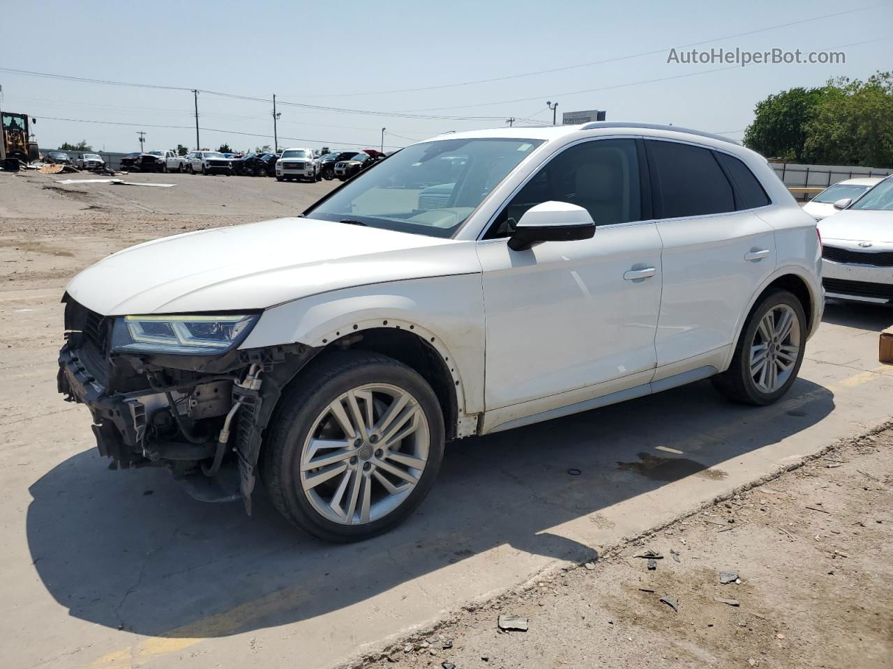 2018 Audi Q5 Premium Plus White vin: WA1BNAFYXJ2139579