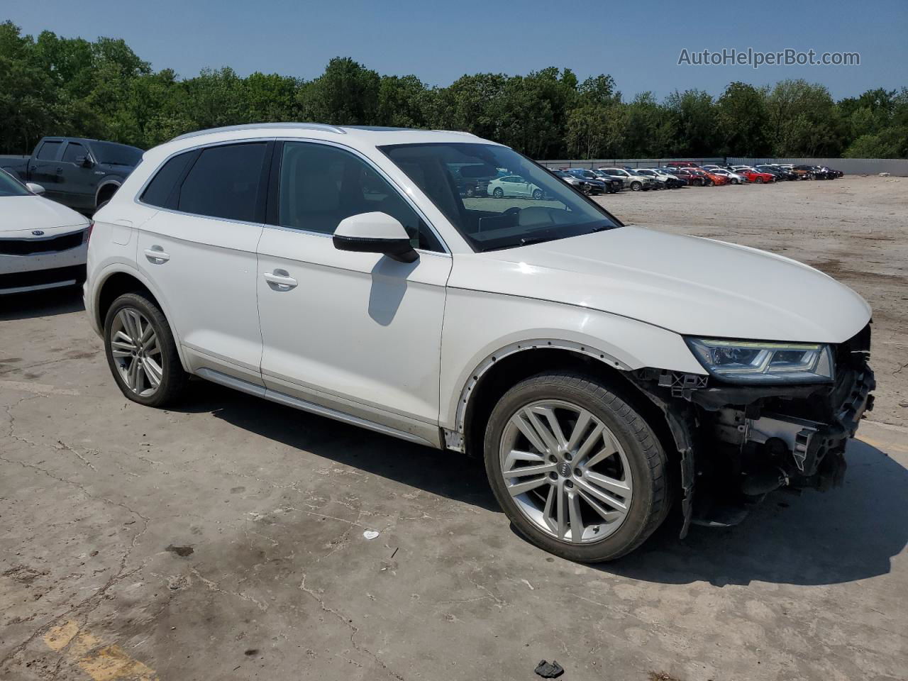 2018 Audi Q5 Premium Plus White vin: WA1BNAFYXJ2139579