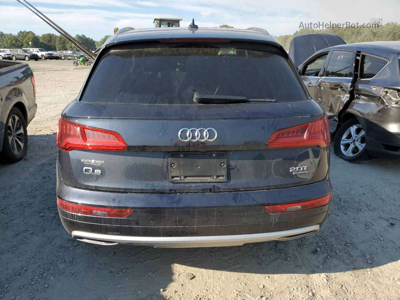 2018 Audi Q5 Premium Plus Синий vin: WA1BNAFYXJ2211803