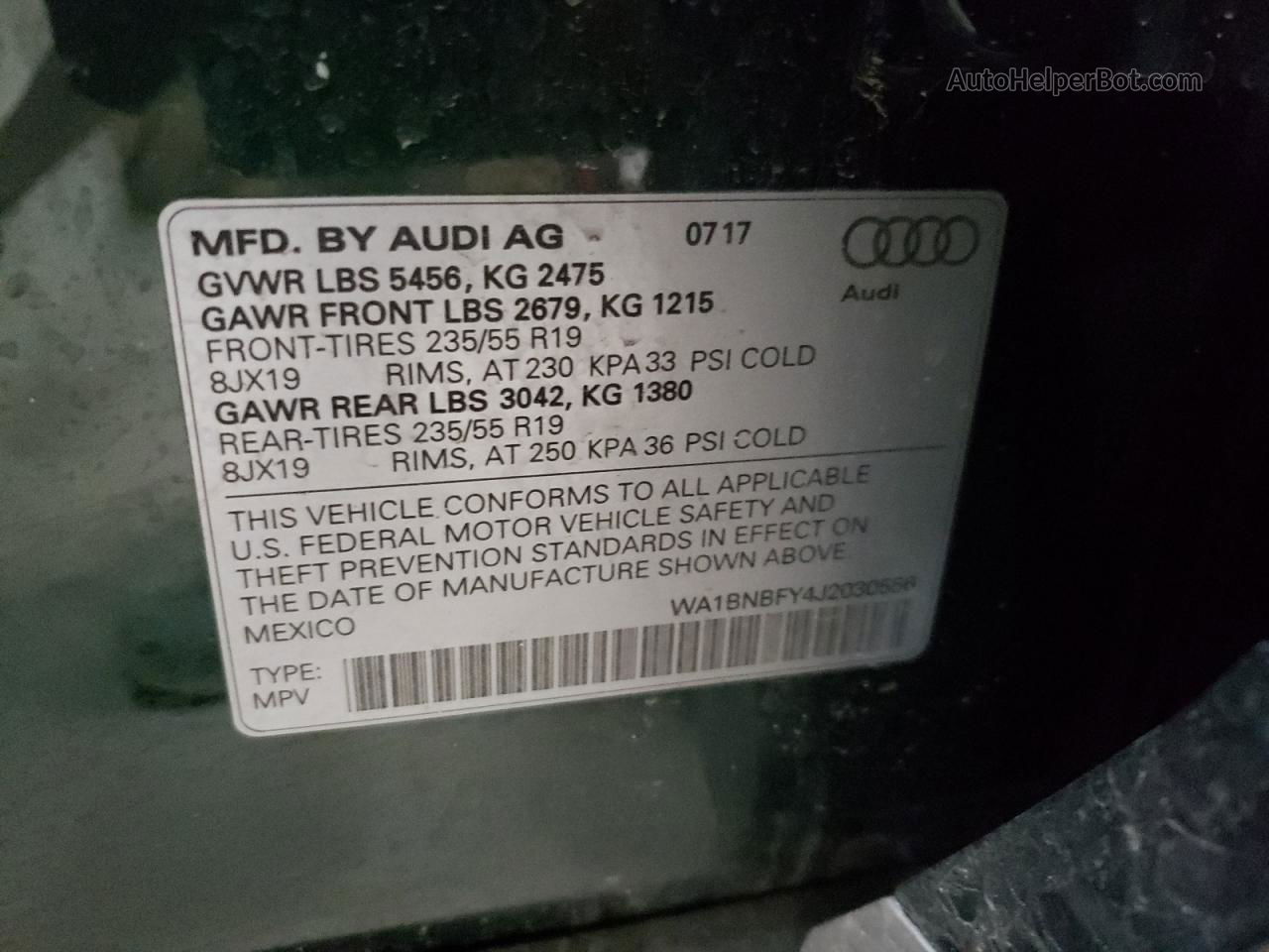 2018 Audi Q5 Premium Plus Green vin: WA1BNBFY4J2030556