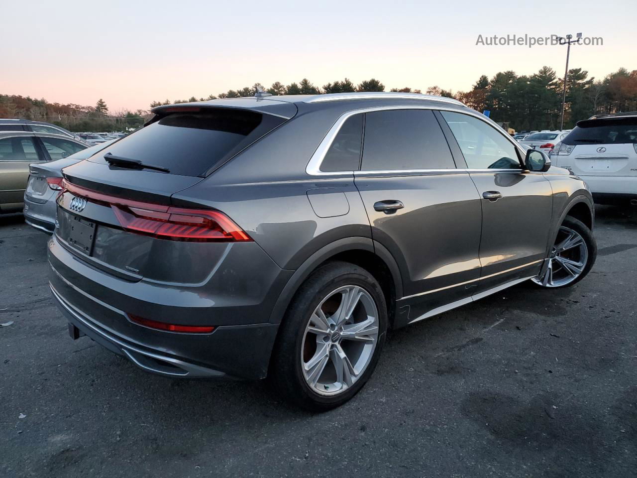 2020 Audi Q8 Premium Plus Gray vin: WA1BVAF10LD004430