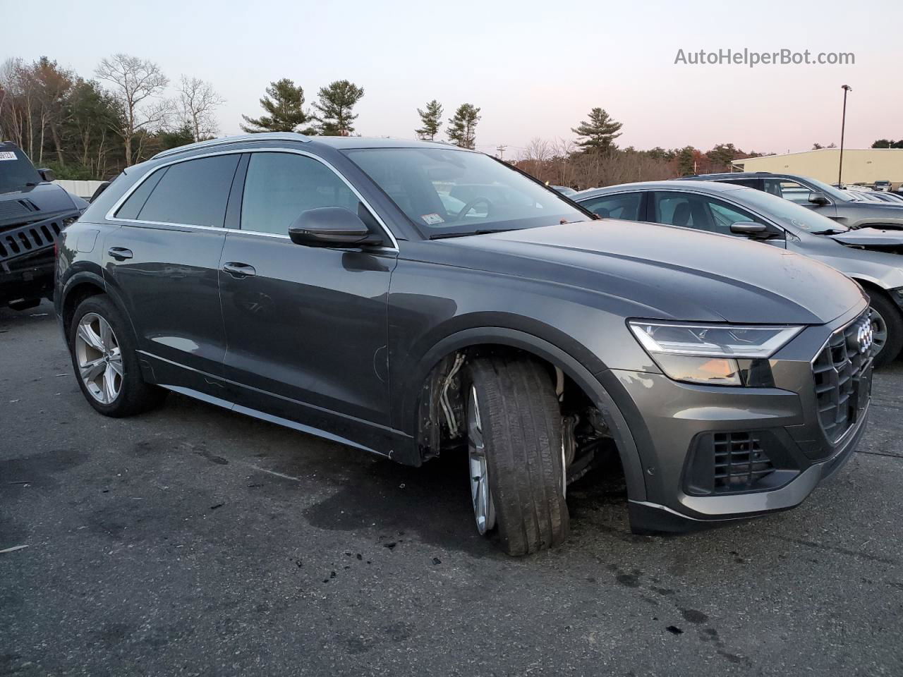 2020 Audi Q8 Premium Plus Серый vin: WA1BVAF10LD004430