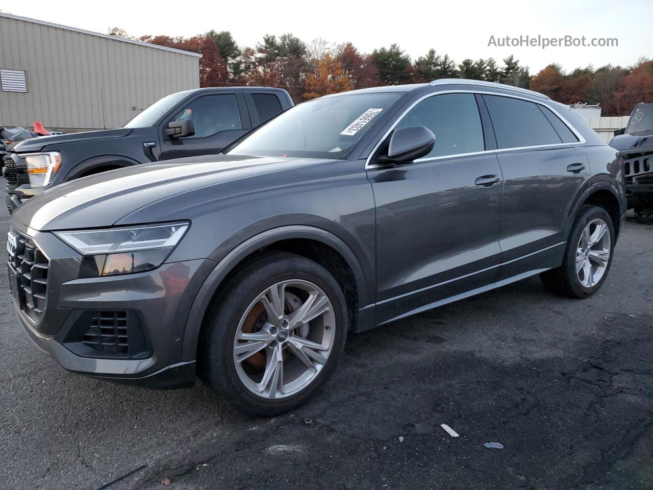 2020 Audi Q8 Premium Plus Gray vin: WA1BVAF10LD004430