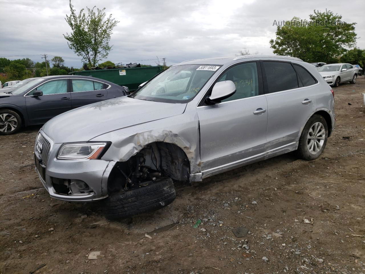 2016 Audi Q5 Premium Серебряный vin: WA1C2AFP0GA085325