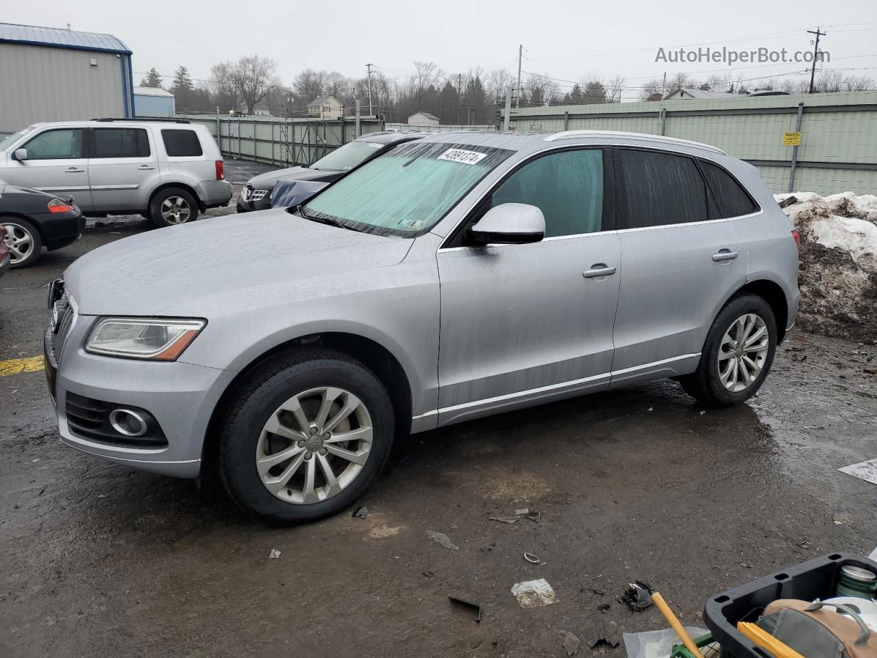 2016 Audi Q5 Premium Silver vin: WA1C2AFP2GA037180