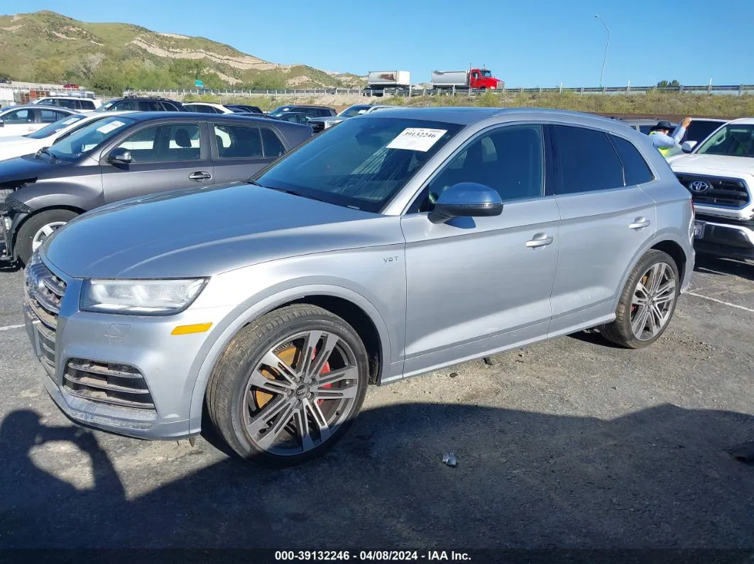 2018 Audi Sq5 3.0t Premium Plus Silver vin: WA1C4AFY2J2026510